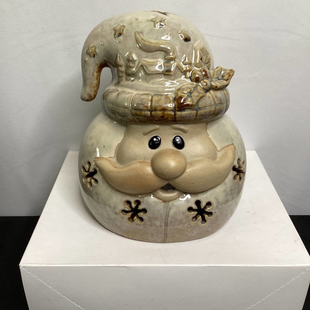 Santa Face Tea Light Candle Holder